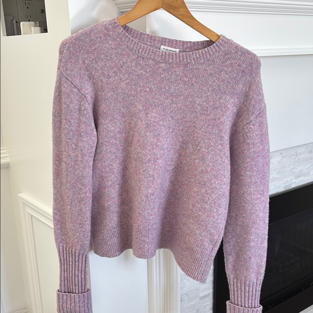 Club Monaco Pink Crew Neck Sweater Soft and Cozy